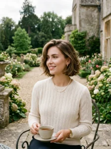 Old money bob haircut with subtle layers and movement