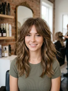 Shag haircut with crown layers
