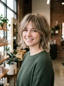 Short shag haircut for fine thin hair