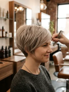 Textured pixie haircut for thin hair