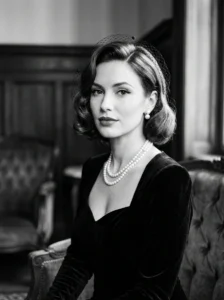 Timeless bob hairstyle inspired by classic elegance
