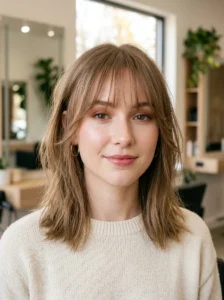 Wispy bangs for fine hair