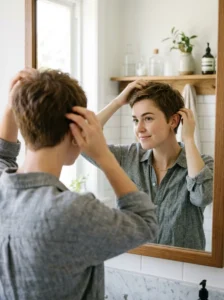 Adjusting to life with a very short haircut