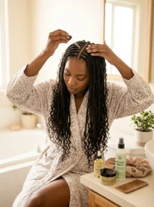 Maintaining goddess braids after installation