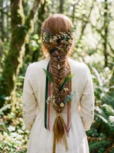 Decorative braid with woven accessories
