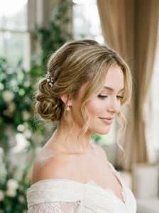 Strawberry blonde Hollywood waves