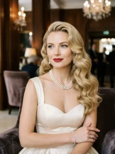 Grace Kelly inspired blonde hairstyle