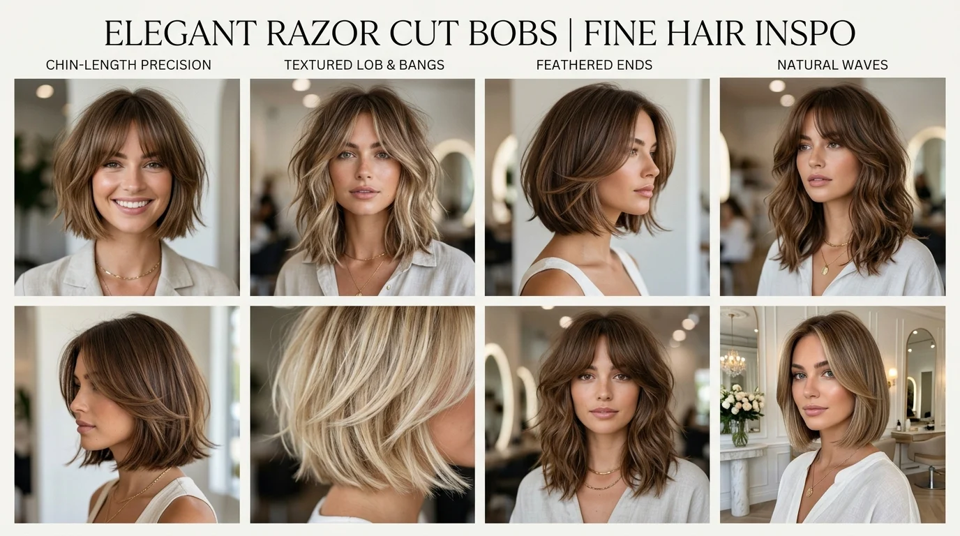 Razor Cut Bob for Fine Hair: 10 Styles That Add Volume Naturally
