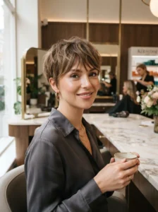Textured French crop haircut
