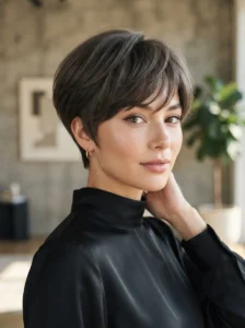 Curly shag bowl hybrid haircut