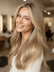 All-over fine streaky highlights