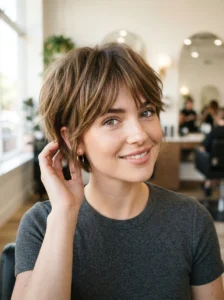 Curly side-part crop with undercut