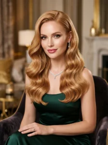 Polished beachy blonde hair