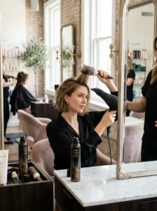 Styling a razor cut bob for added volume