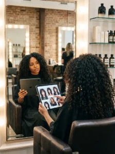 Choosing a curly wolf cut hairstyle