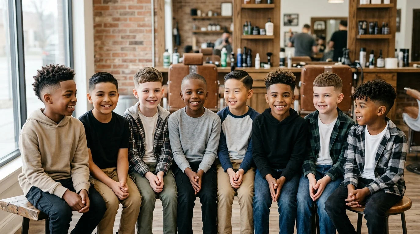 Easy kids haircuts featuring stylish and low-maintenance cuts for straight, wavy, and curly hair.