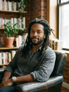 Relaxed nonchalant locs with natural texture and slight frizz