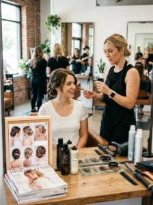 Bridesmaid emergency hair touch-up kit with pins and hairspray
