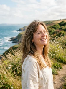 Lightweight layered haircut that feels cooler in summer