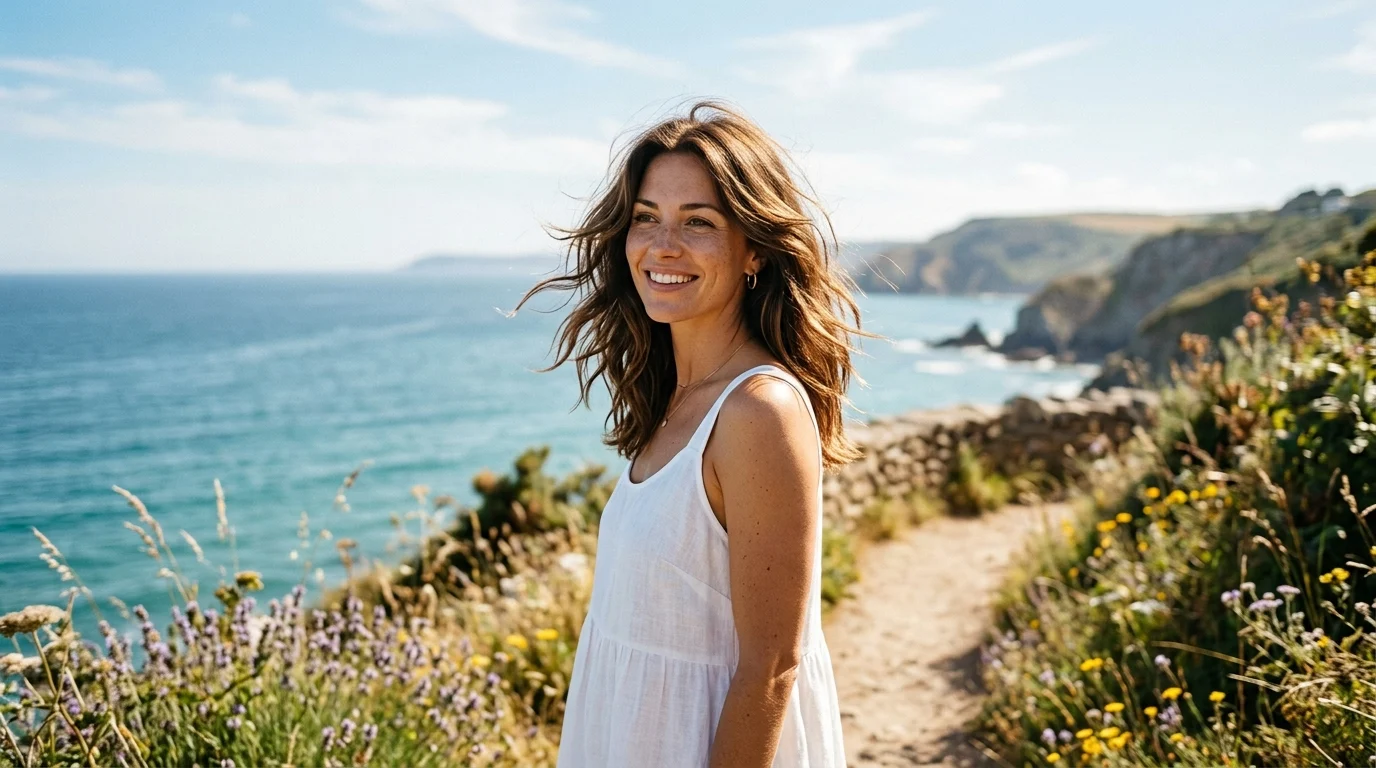Lightweight layered summer haircut for hot weather