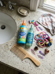 Hair products and tools for quick school morning hairstyles