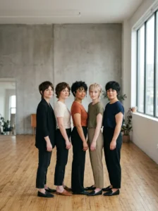 Pixie wolf cut variations for straight, wavy, curly, fine, and thick hair