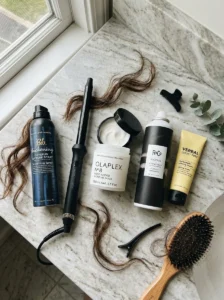 Hair styling products and tools for maintaining an octopus haircut