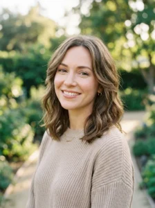 Medium length hair with soft face-framing layers