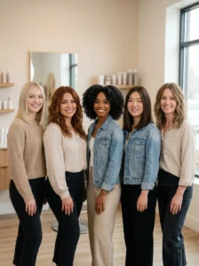 Medium length haircuts for straight, wavy, curly, fine, and thick hair