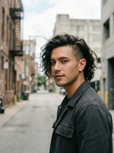 Low-maintenance everyday long hairstyle for men