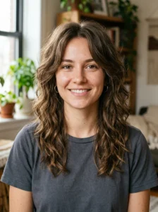 Medium-length wavy wolf cut with soft layers and textured ends