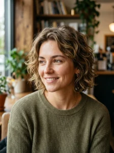 Short wavy wolf cut with textured layers and natural volume