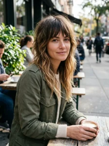 Low-maintenance balayage growing naturally with a layered wolf cut