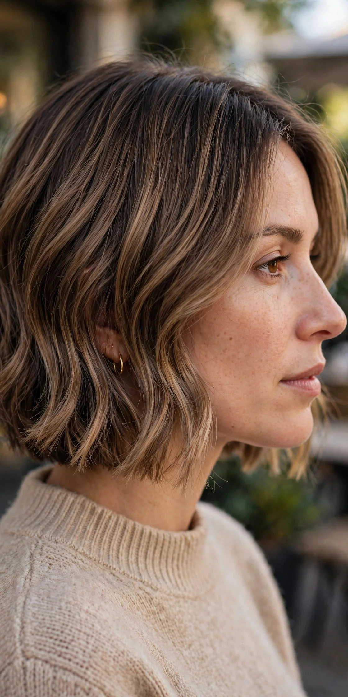 Mocha Balayage Bob hair