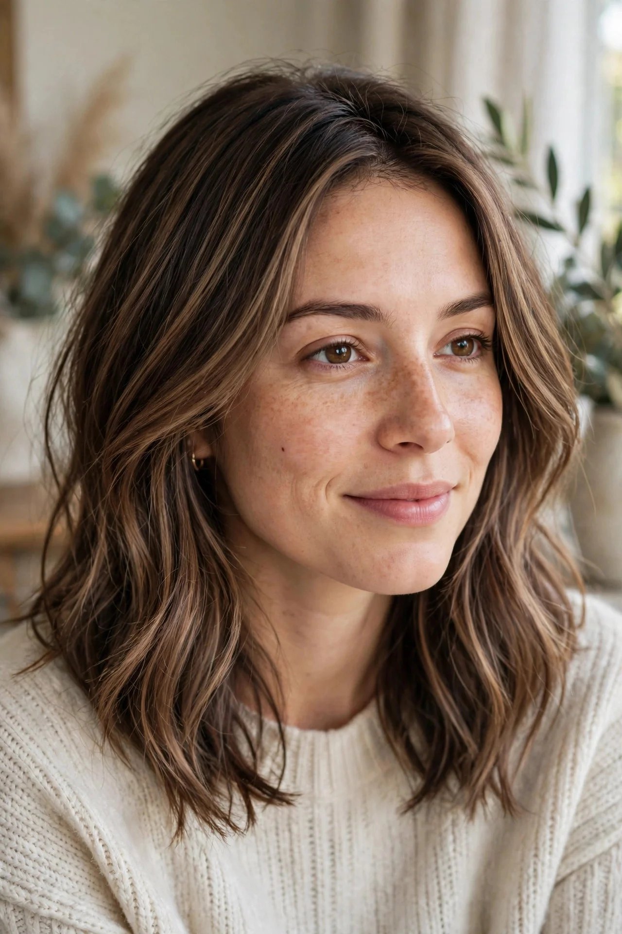 Chocolate Mocha on Fine, Thin Hair hair