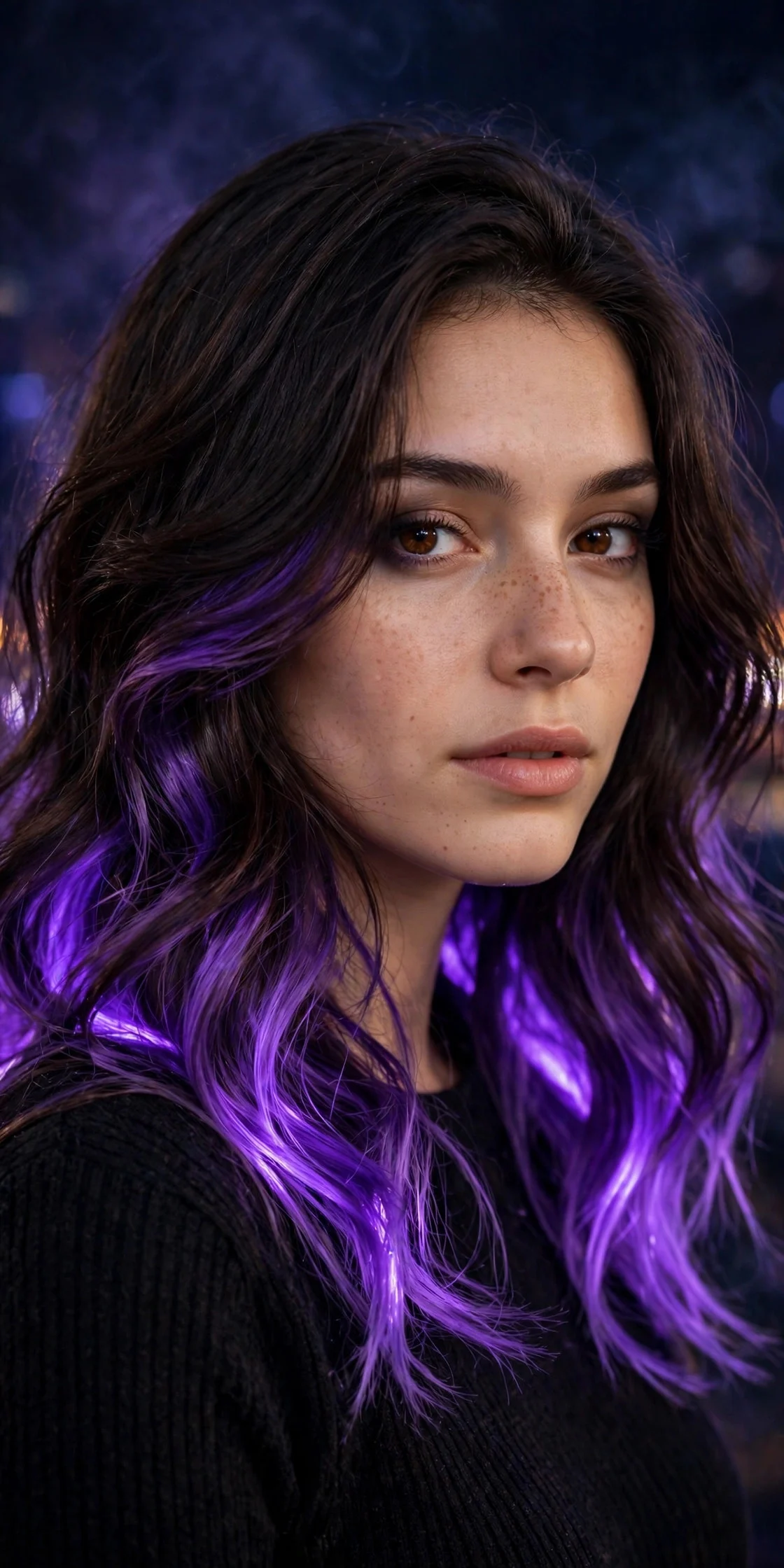 Smoky Violet Ribbon Underlights