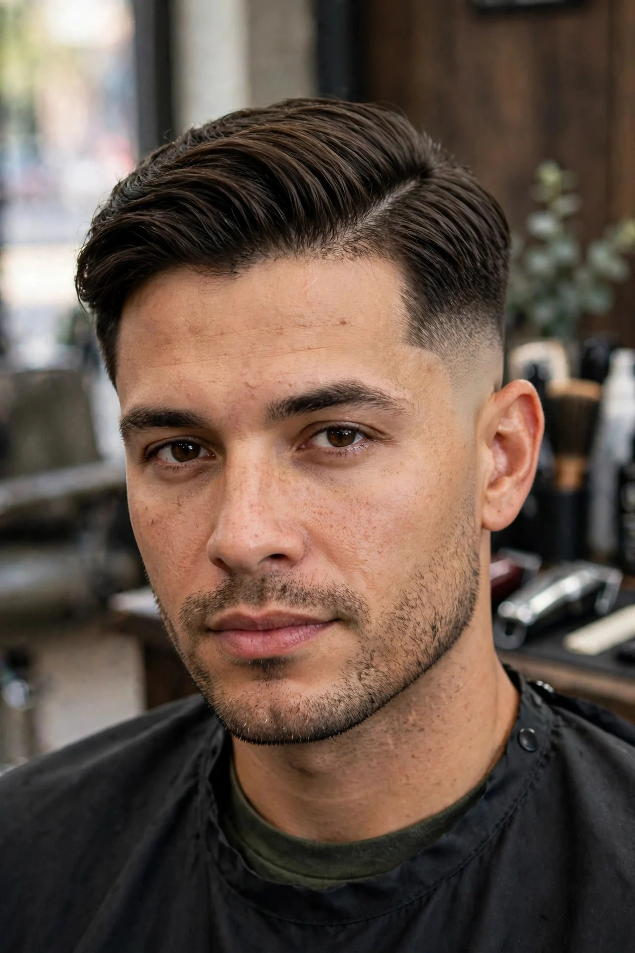 Side Part With Fade