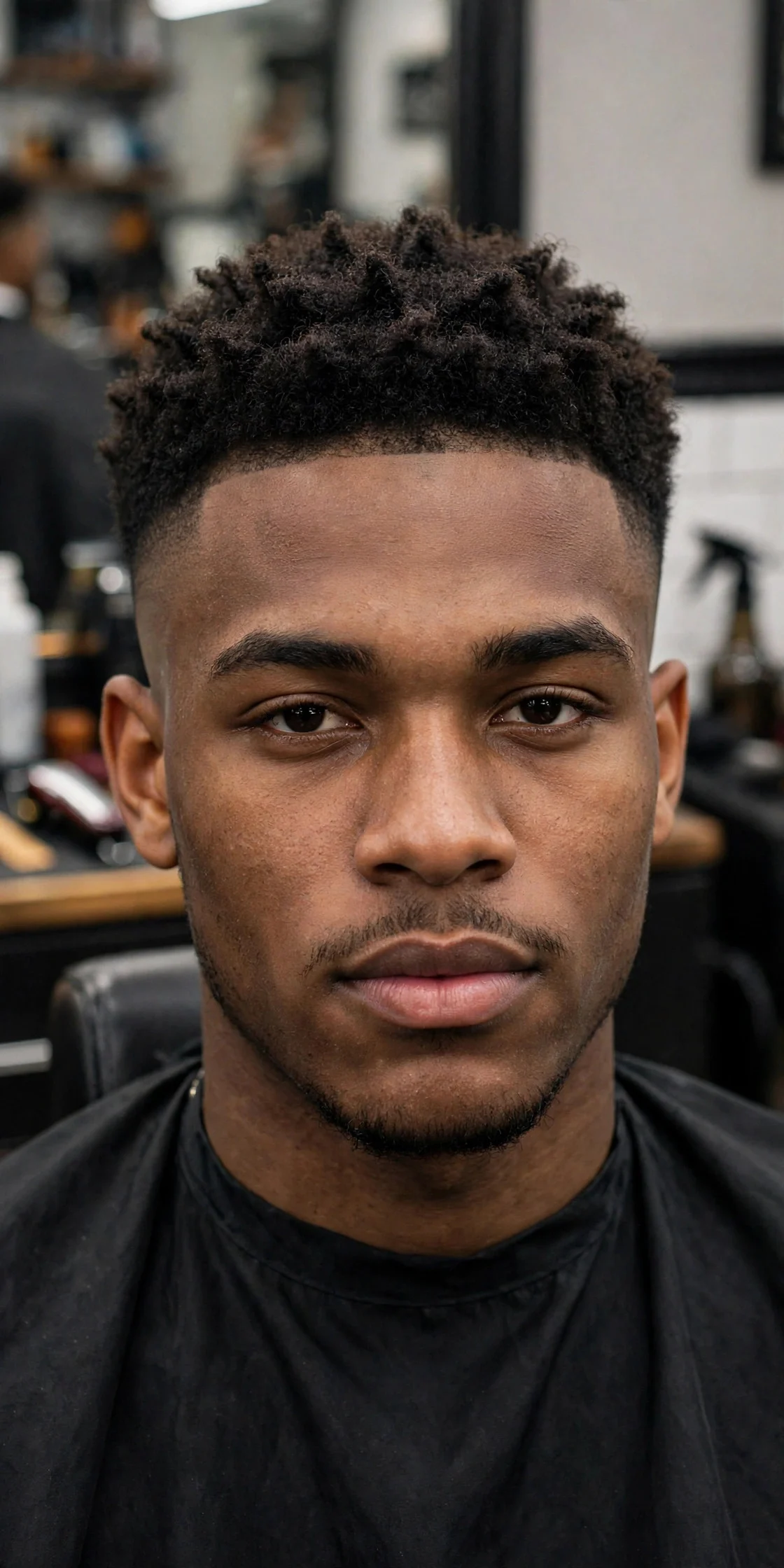 High Fade with Sponge Twists