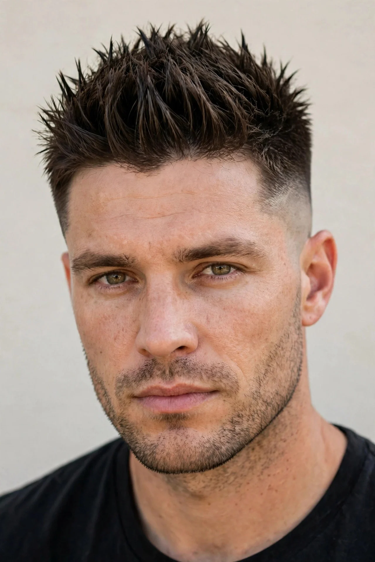 The High Fade With Spiky Texture