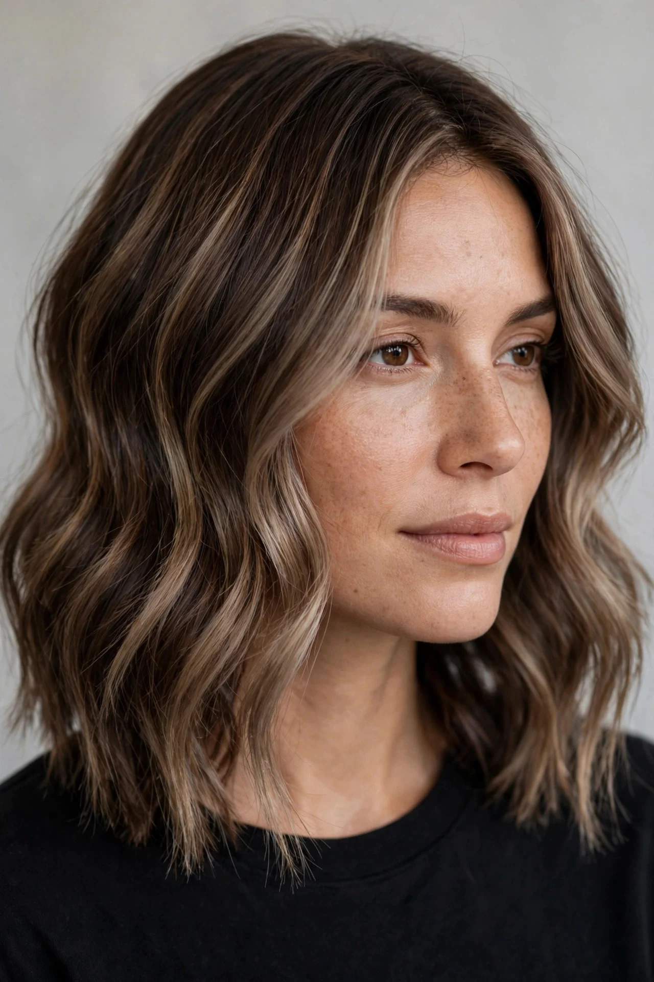 Smoked Mocha Face-Frame - espresso mocha balayage idea