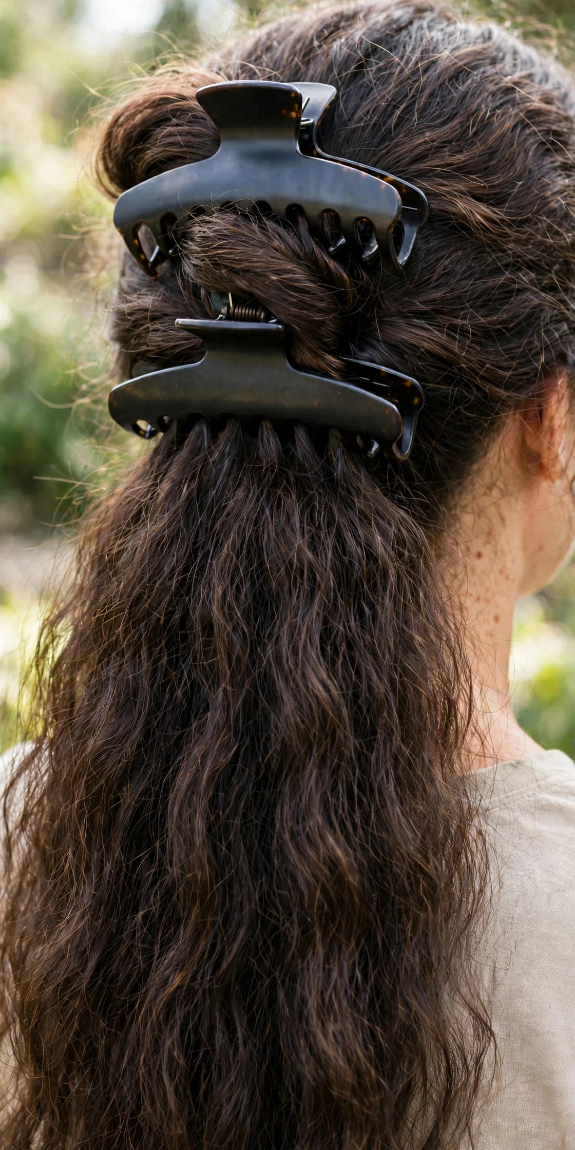 Double-Clip for Very Thick Hair