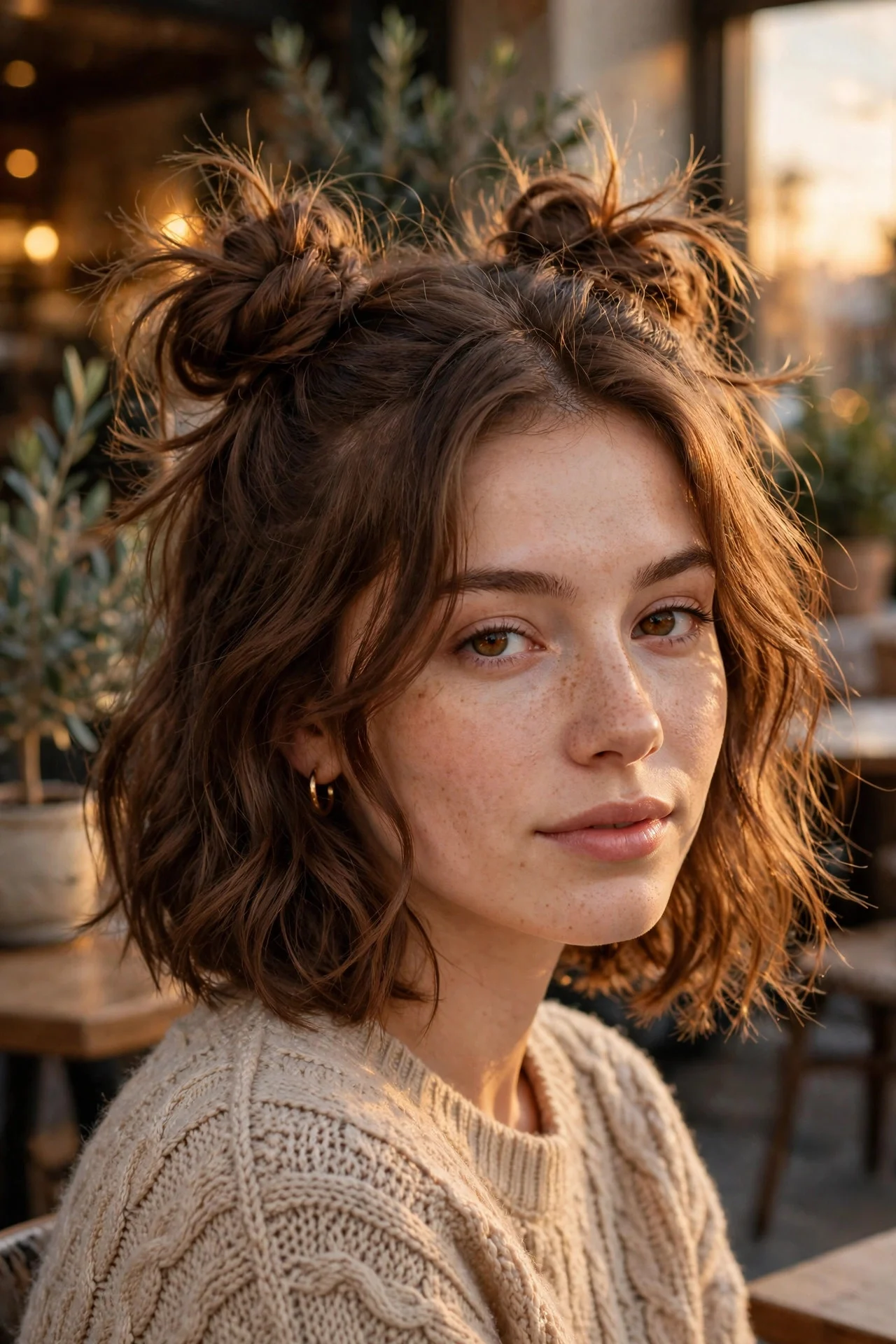 Messy Space Buns for Bobs