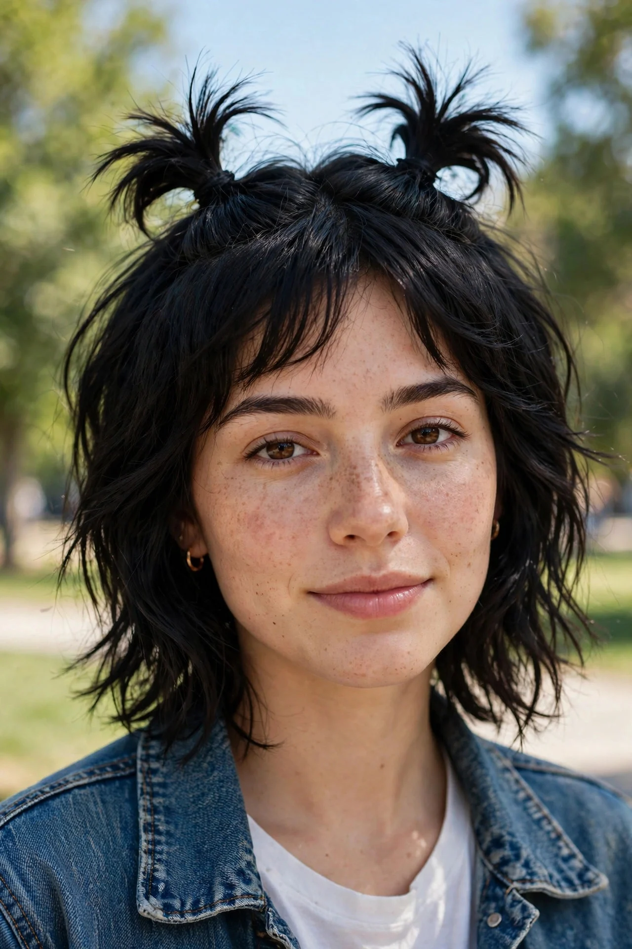 Half-Up Space Buns