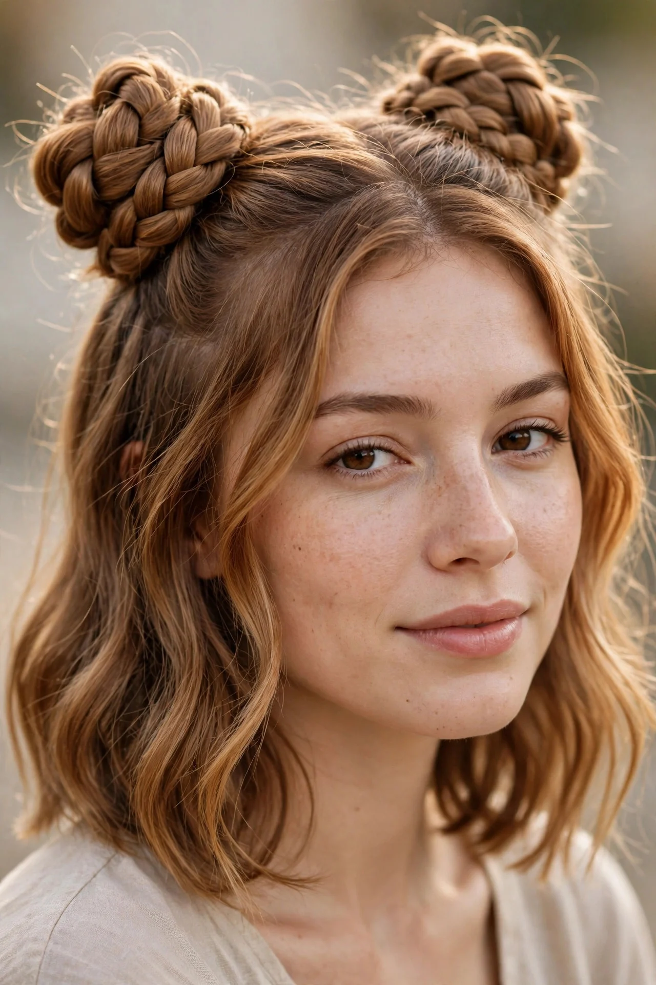 Braided Base Space Buns