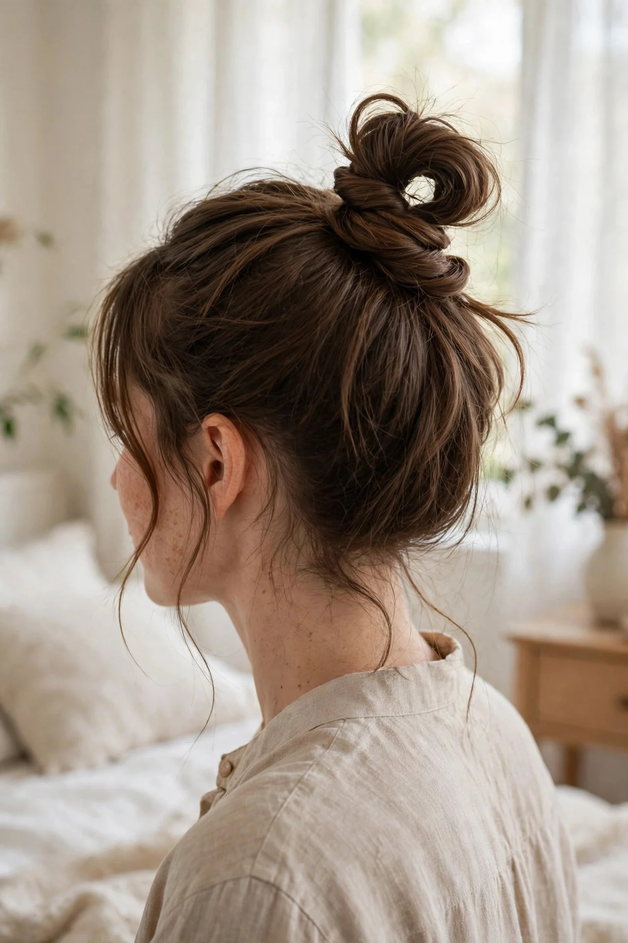The Classic Twist-and-Pin Messy Bun