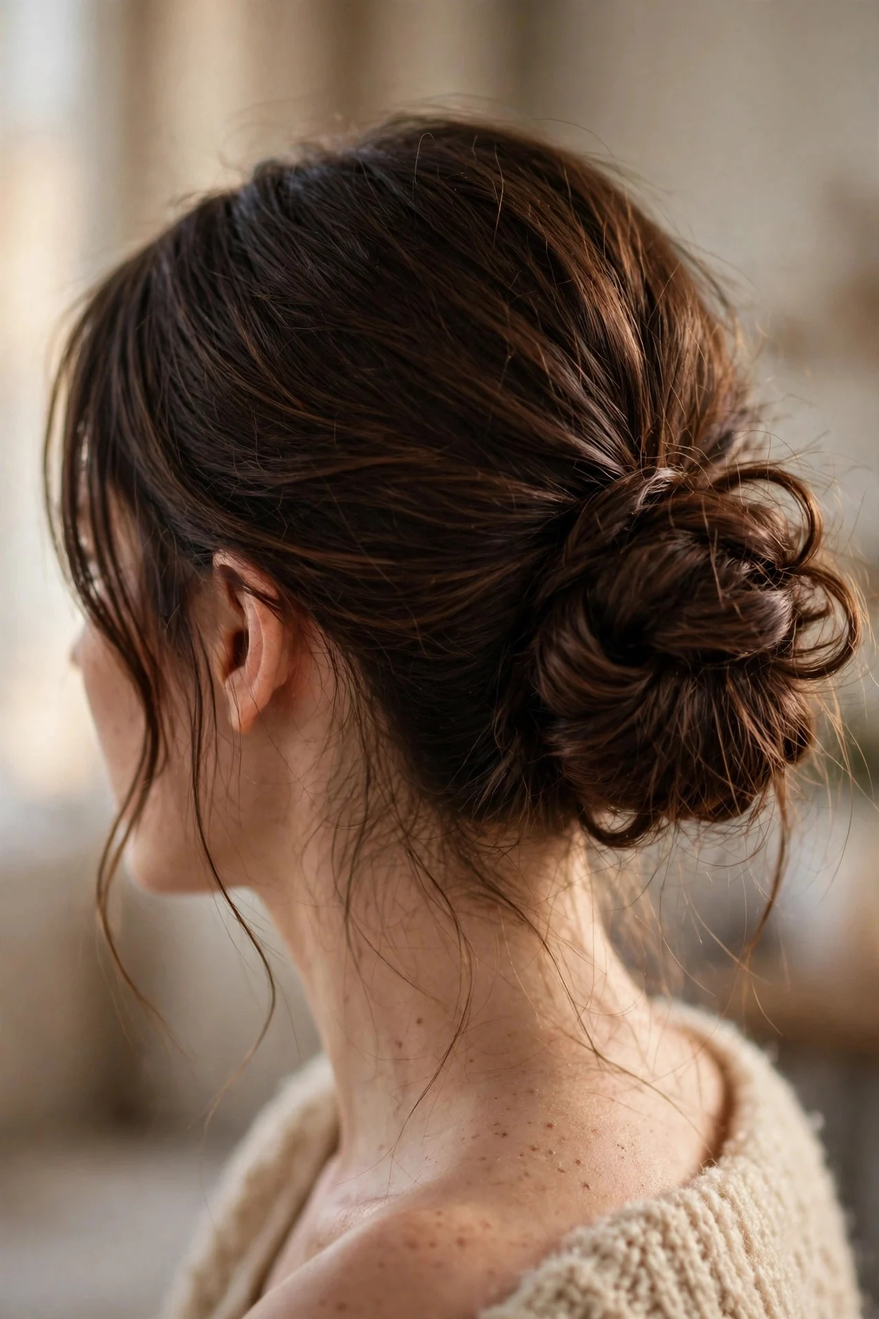 The Low Messy Bun