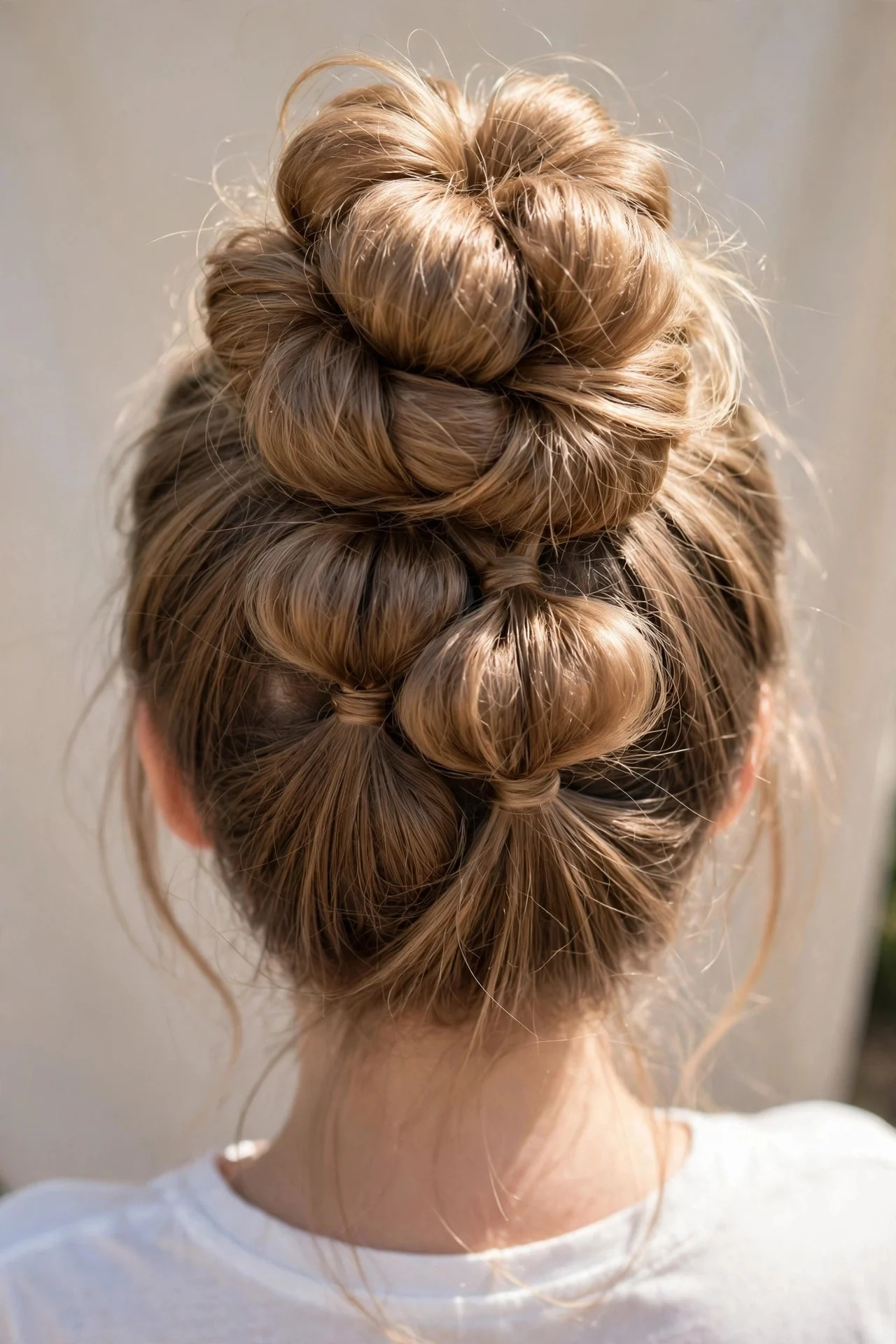 The Bubble Ponytail Messy Bun