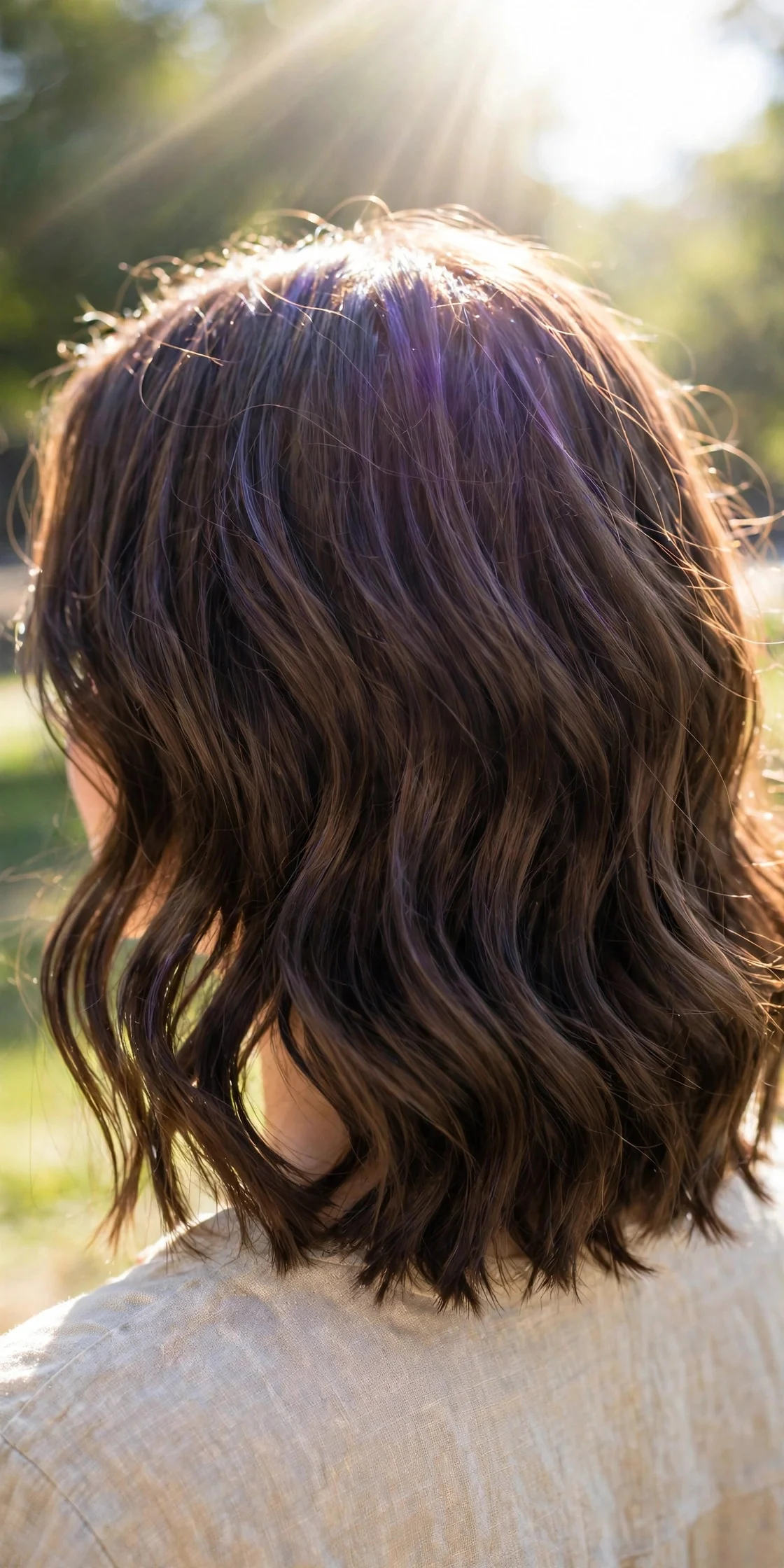 Violet Veil Gloss - plum brunette hair idea