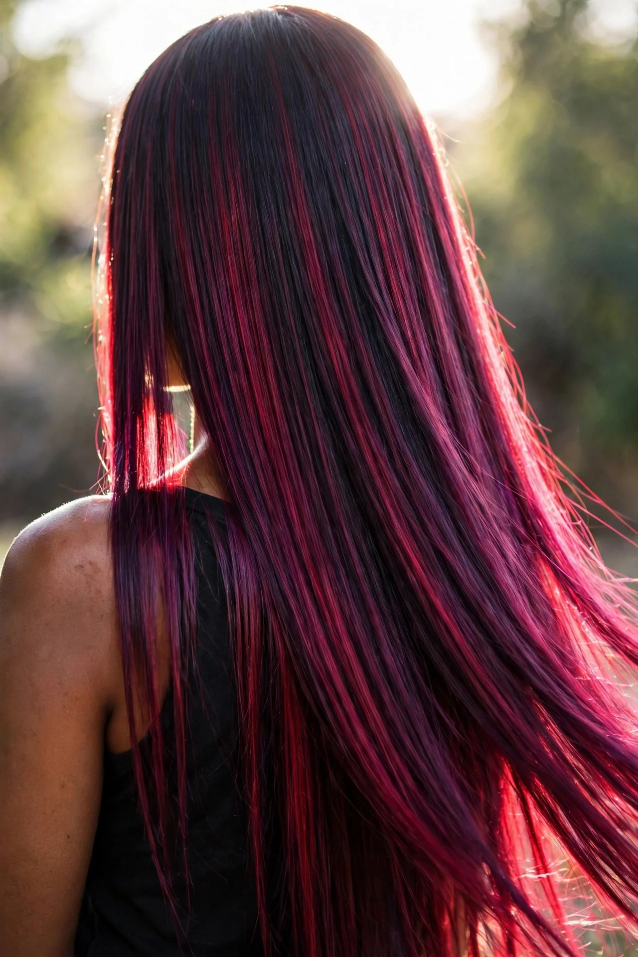 Black Cherry Brunette - plum brunette hair idea
