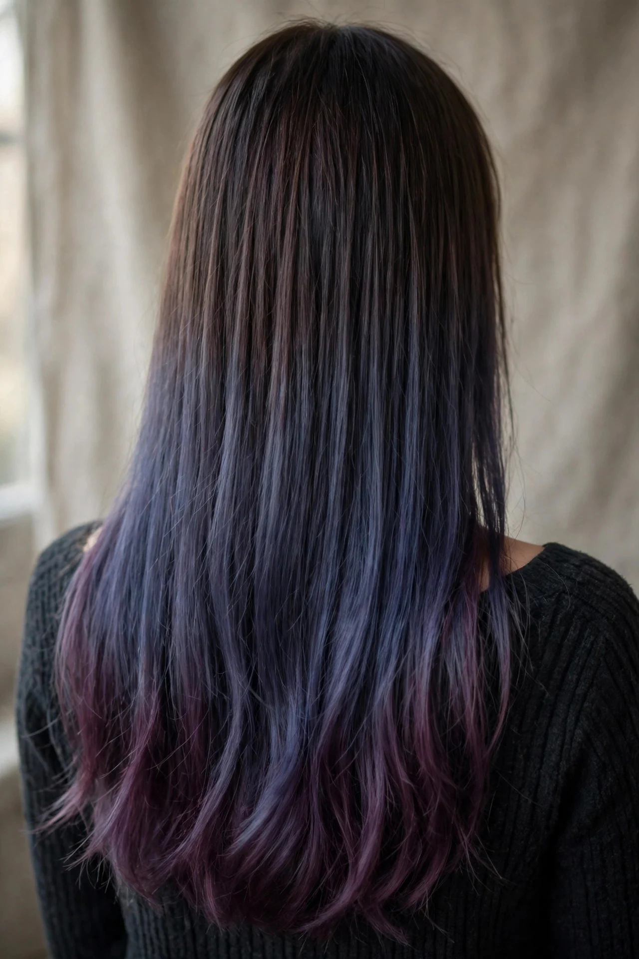 Dusty Damson Ombre - plum brunette hair idea